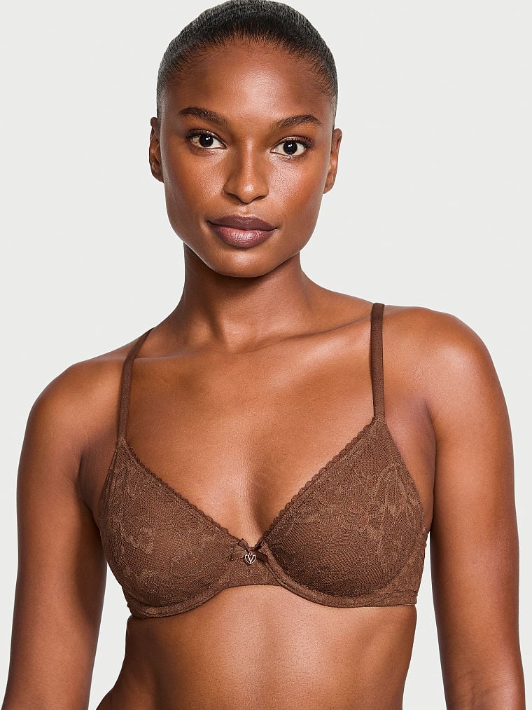 Buy Victorias Secret Invisible Lift Unlined Lace Demi Bra Online In