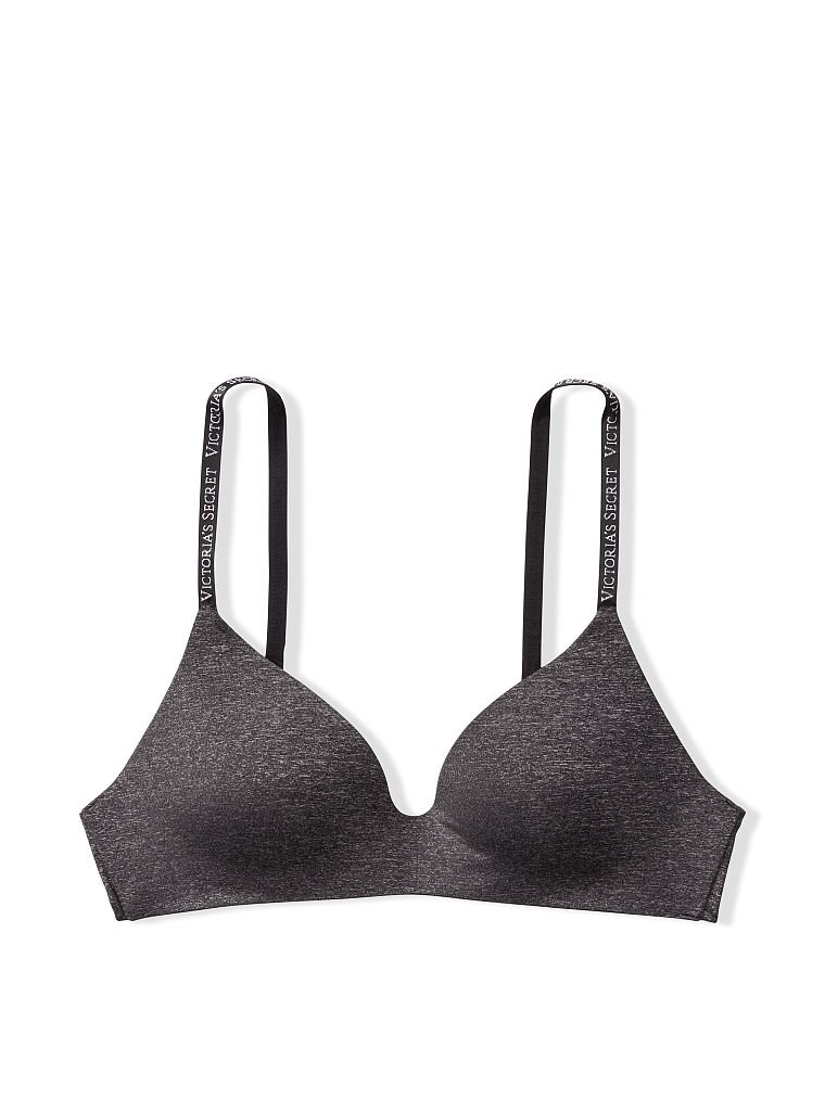 Buy T-Shirt Wireless Logo Strap Bra in Jeddah