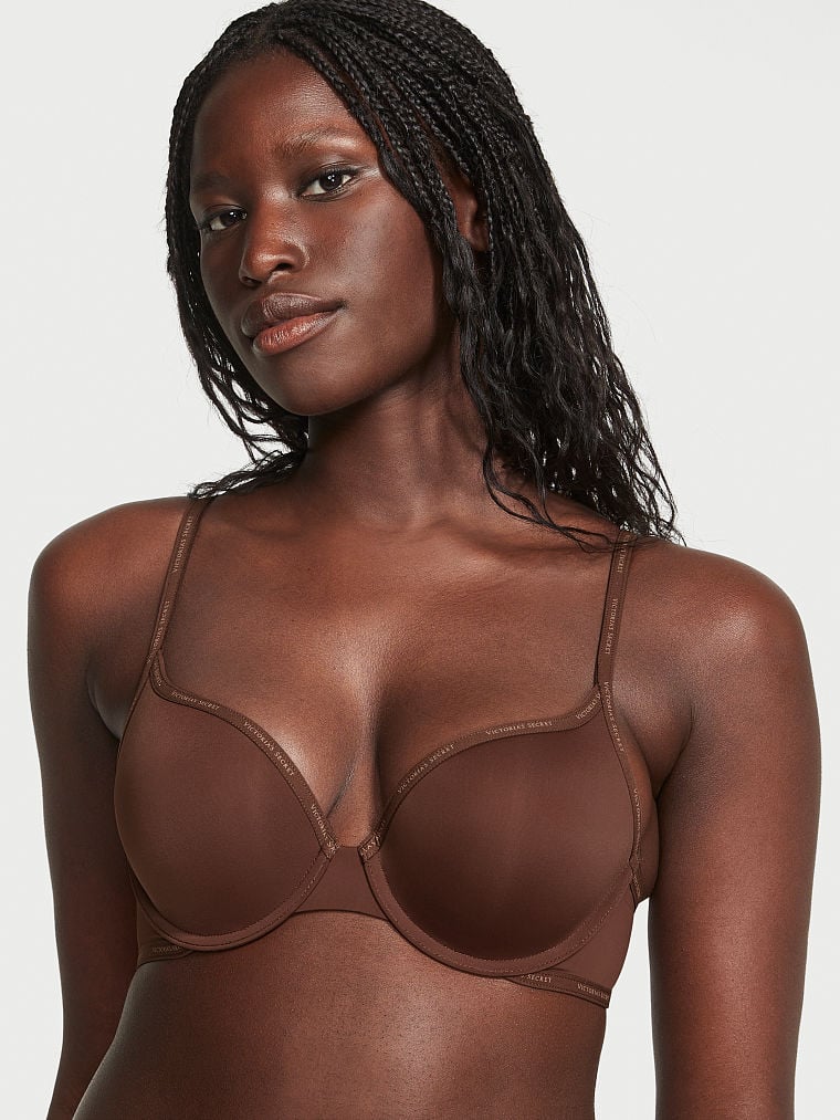 Body by Victoria Smooth Push-Up Perfect Shape Bra, Brown, Women's
