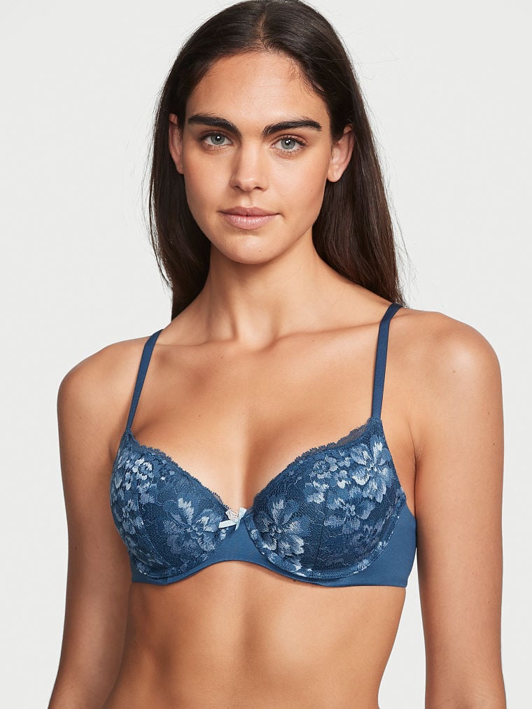 Buy Lightly-Lined Smooth & Lace Demi Bra in Jeddah