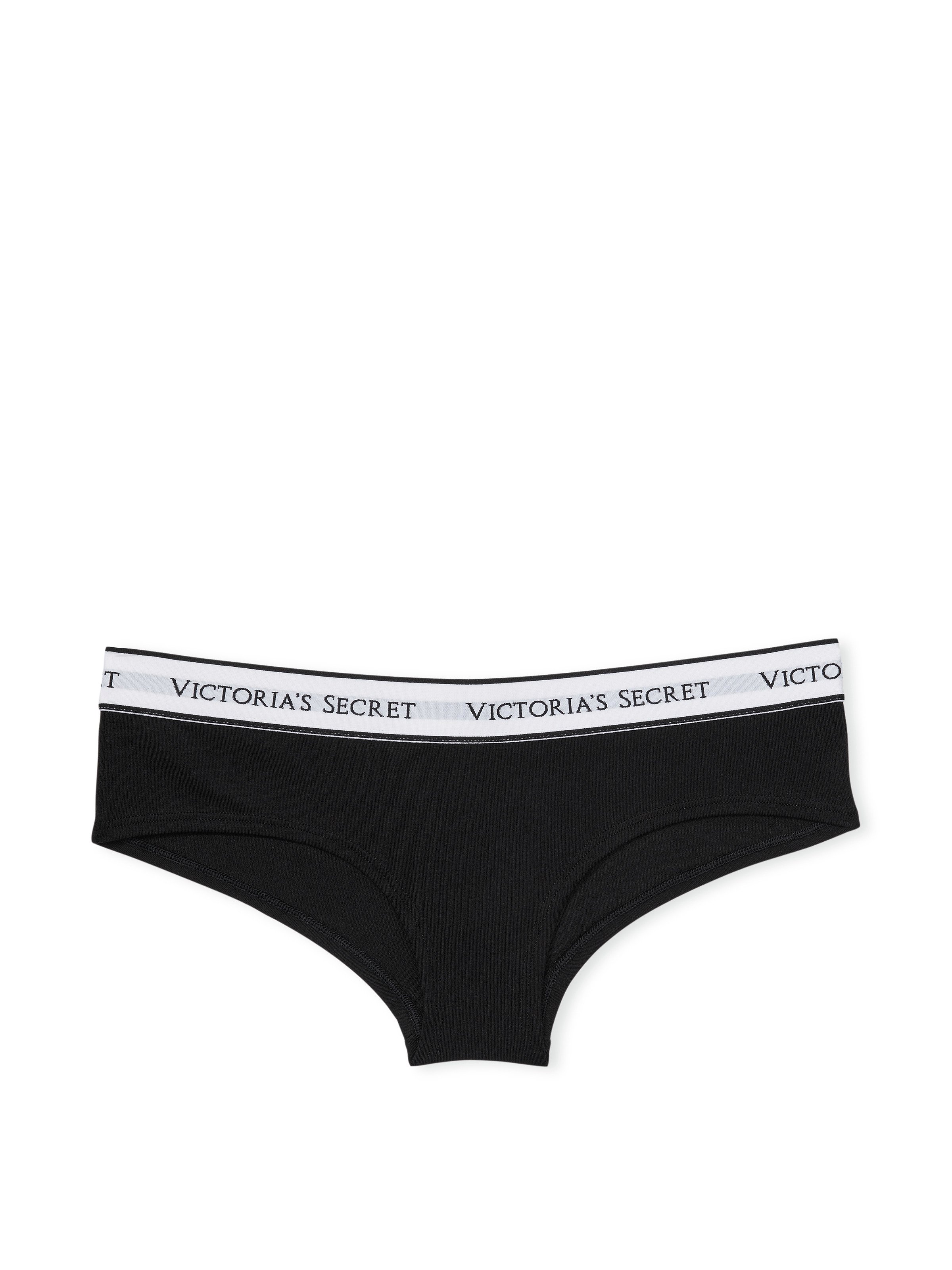 Victoria's Secret Cotton Logo Band Panties Cheeky Panties Set Lot of 3