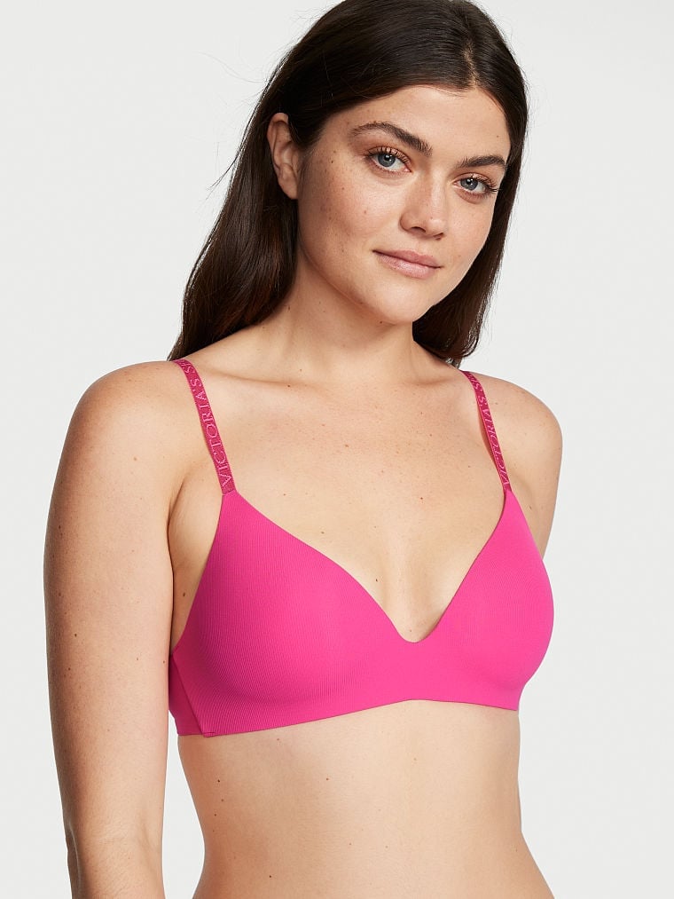 wireless bra pink