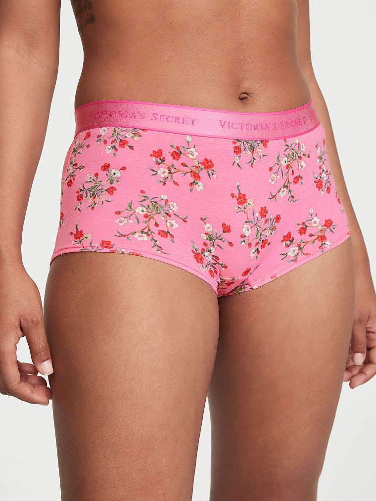 Buy Logo Cotton Boyshort Panty in Jeddah