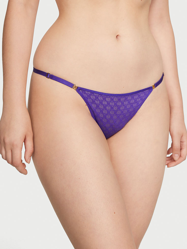 Buy Lace-Trim Thong Panty in Jeddah