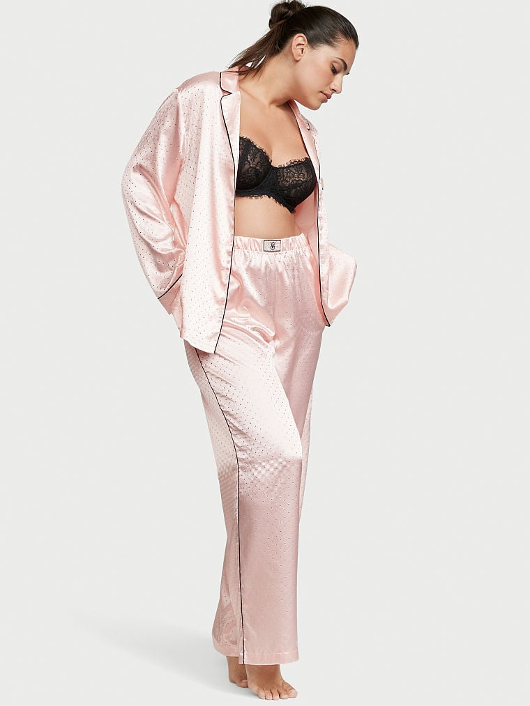 Buy Dew Drop Satin Long Pajama Set - Order Pajamas Sets online