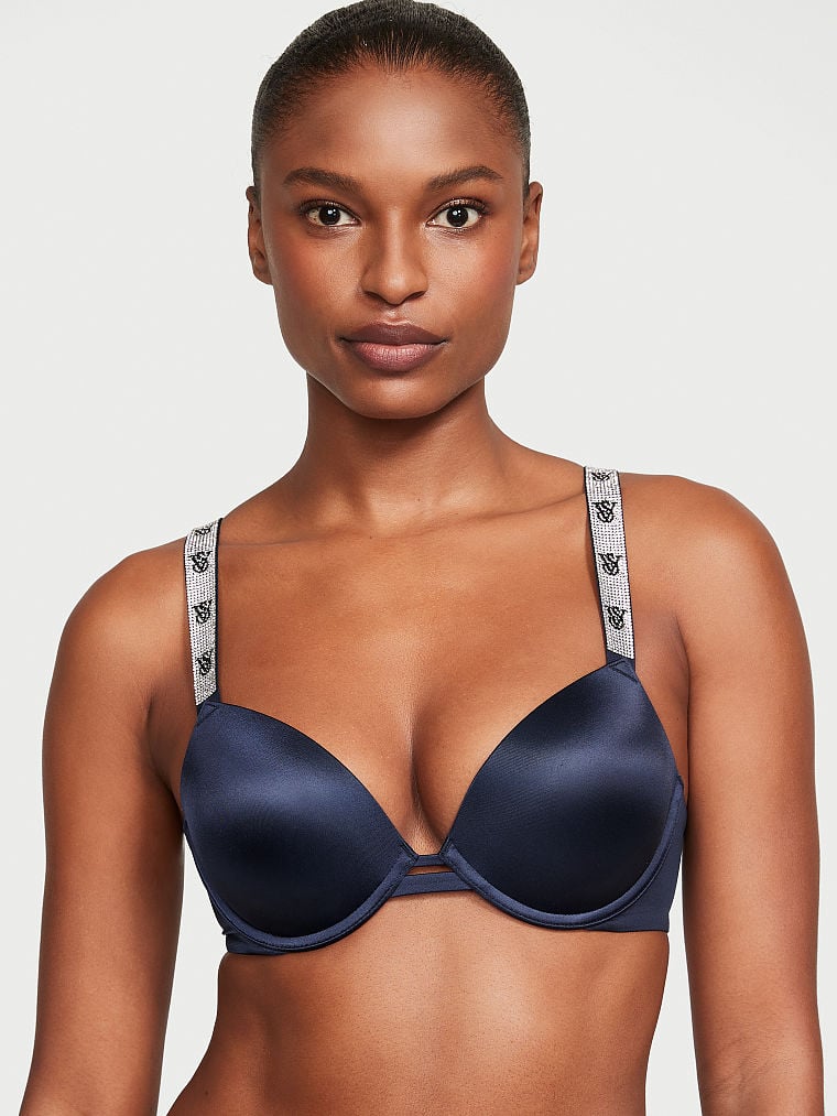 Buy Bombshell Add-2-Cups Shine Strap Lace Push-Up Bra in Jeddah