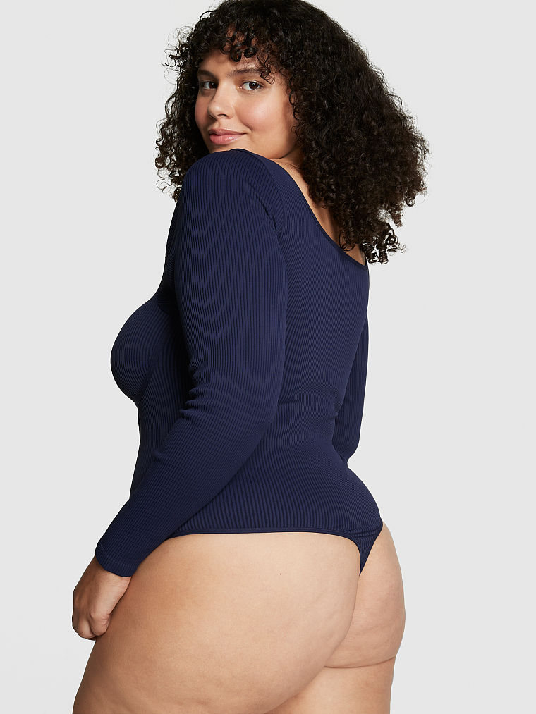 Plus Size Long-Sleeve Bodysuit