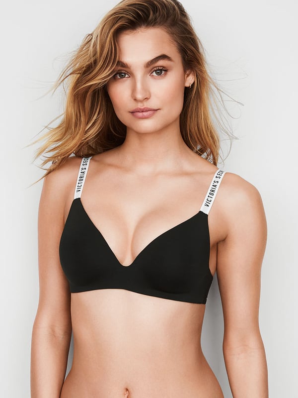 Victoria's Secret Lightly Lined Wireless T Shirt Bra, Moderate Coverage,  Adjustable Straps, Smoothing, Bras for Women, Black (38DDD) at   Women's Clothing store