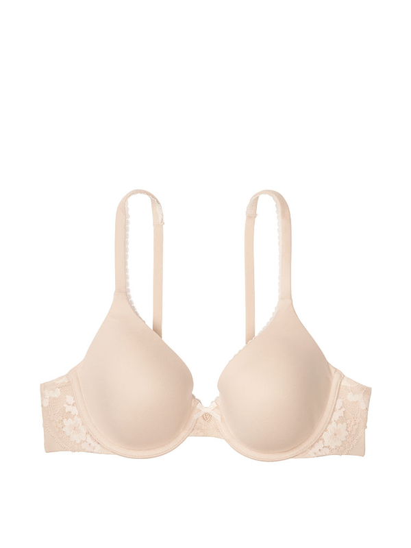 Buy Lightly-Lined Full-Coverage Lace Trim Bra in Jeddah