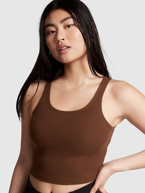 Buy Seamless Rib Short-Sleeve Crop Top in Jeddah