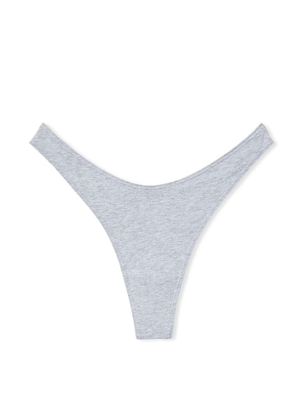 Buy Stretch Cotton High-Leg Scoop Thong Panty in Jeddah