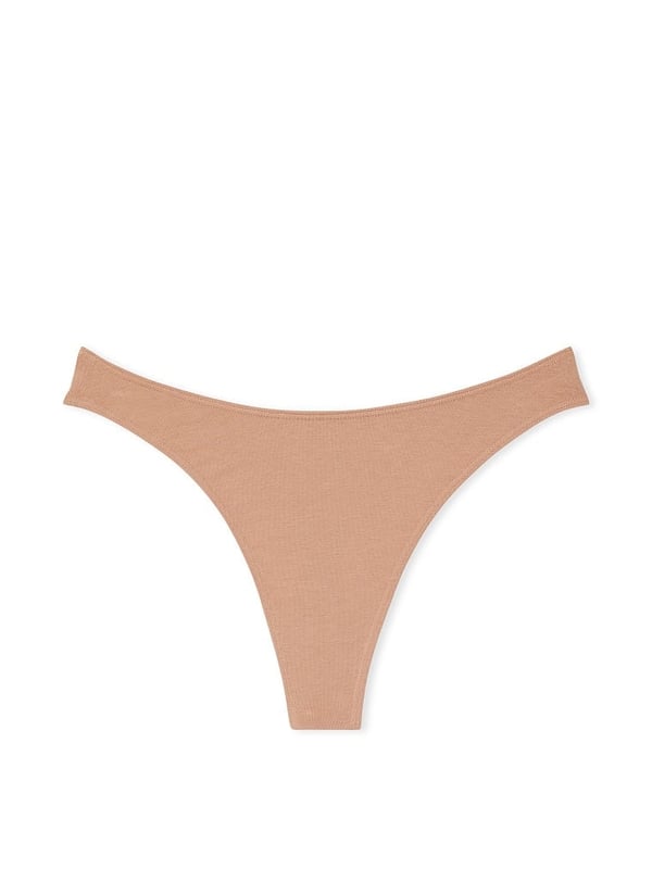 Buy Stretch Cotton High-Leg Scoop Thong Panty in Jeddah