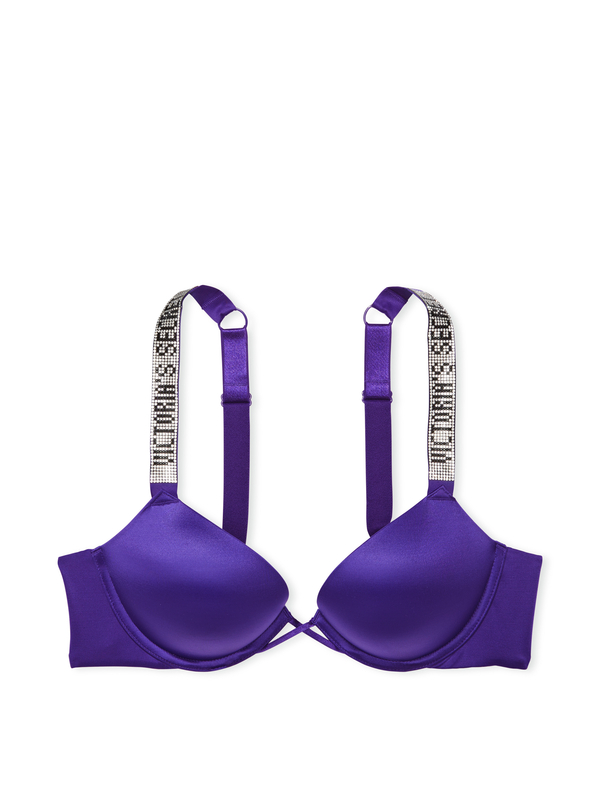 Buy Bombshell Add-2-Cups Lace Shine Strap Push-Up Bra in Jeddah
