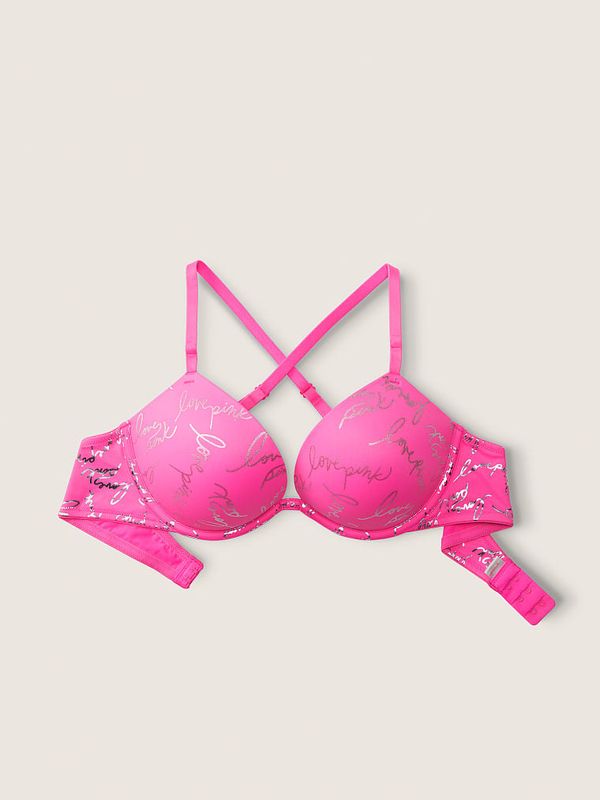 36B Pink Victoria's Secret Push Up Bra, Women's Fashion, Undergarments &  Loungewear on Carousell