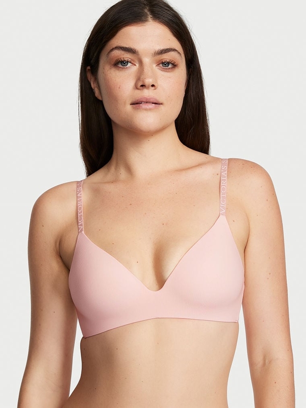 Victoria's Secret Smooth Logo Strap Lightly Lined Non Wired T-Shirt Bra
