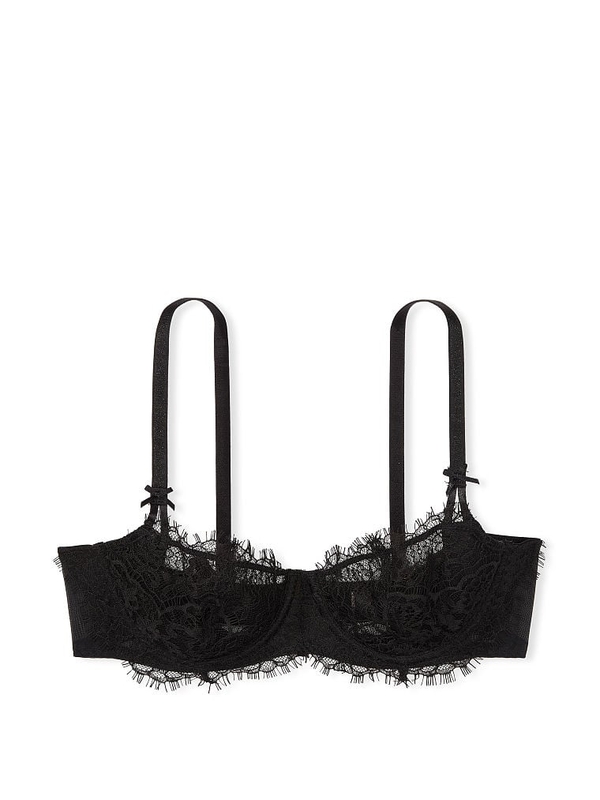 Victoria's Secret Dream Angel Lace & Dot Mesh High-neck Bra Black Size 32 E  / DD - $40 (59% Off Retail) New With Tags - From Eden