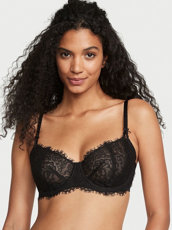 Lace Balconette Bralette With Adjustable Straps