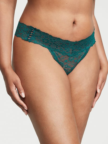 Buy Shimmer Lace & Micro Thong Panty in Jeddah