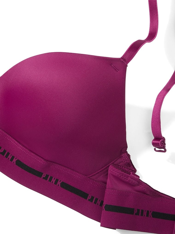 Victoria's Secret Victoria's Secret Pink Wear Everywhere Push Up Burgundy  Bra Size 32D
