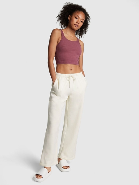 Pink Everyday Fleece High-Waist Flare Sweatpants