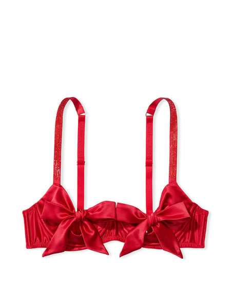 Buy Shine Bow Satin Bralette - Order Bralettes online 1123061900 -  Victoria's Secret US