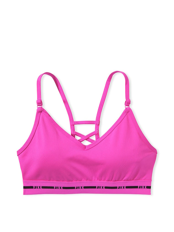 S Victorias Secret Pink Ultimate Unlined sports bra Rainbow Gray