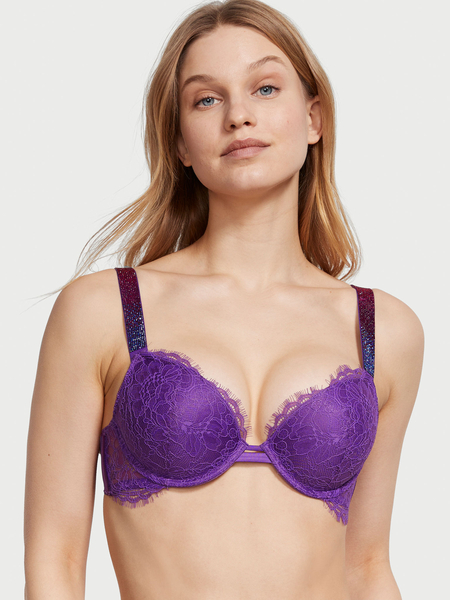 NWT Victoria's Secret, Body by Victoria Lined Demi Bra. Size 38B. Purple,  NEW