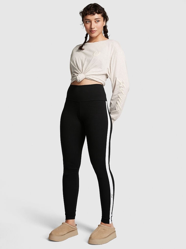Buy Fear of God Essentials Black Ribbed Leggings in Cotton-blend for Women  in Saudi