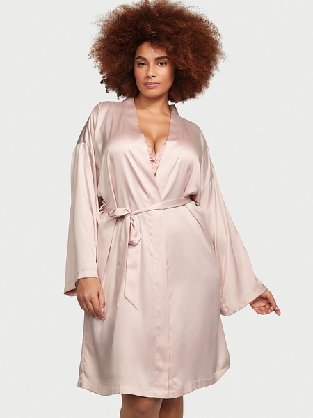 Buy Modal Lace-Trim Robe - Order Robes online 5000009123 - Victoria's  Secret US