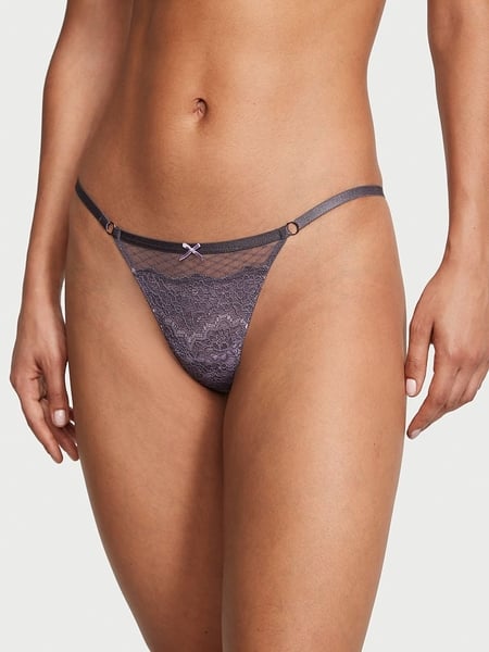 Buy Mesh and Lace V-String Panty - Order Panties online 5000000267 - Victoria's  Secret US