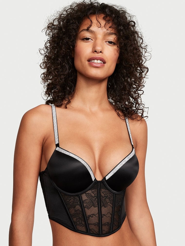 Buy Bombshell Add-2-Cups Shine Strap Push-Up Corset Top in Jeddah