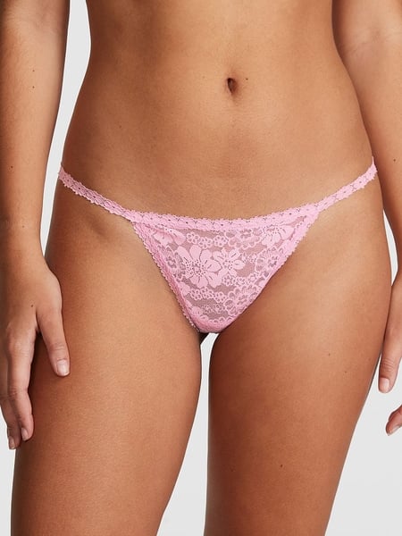 Women's Lace and Mesh Cheeky Lingerie Underwear - Auden™ Purple XS